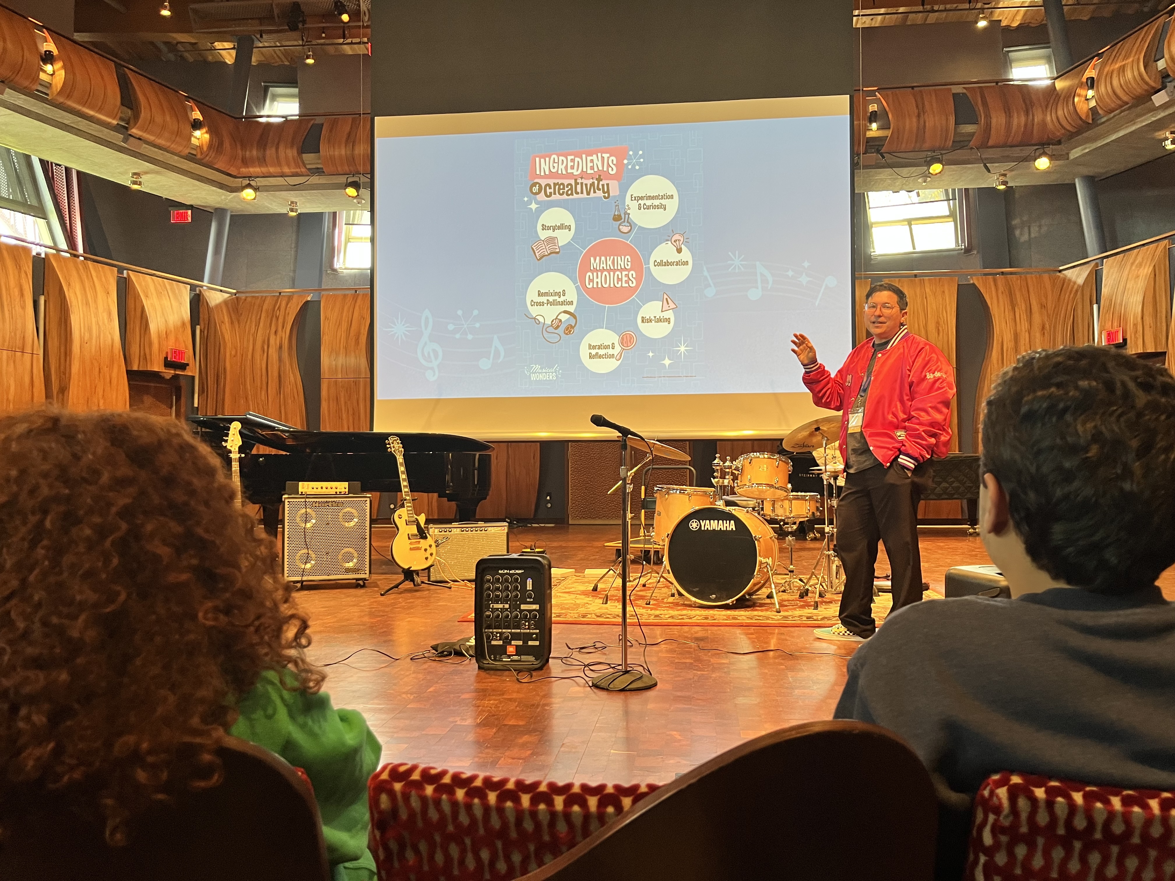 Stephen leading a creativity workshop